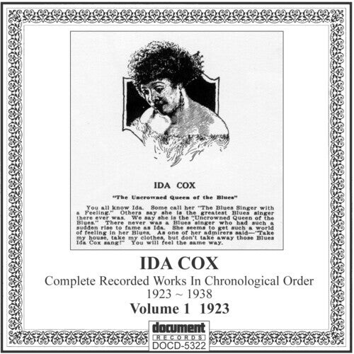 CD диск Cox, Ida: Complete Recorded Works 1 (1923)
CD диск Cox, Ida: Complete Recorded Works 1 (1923)
