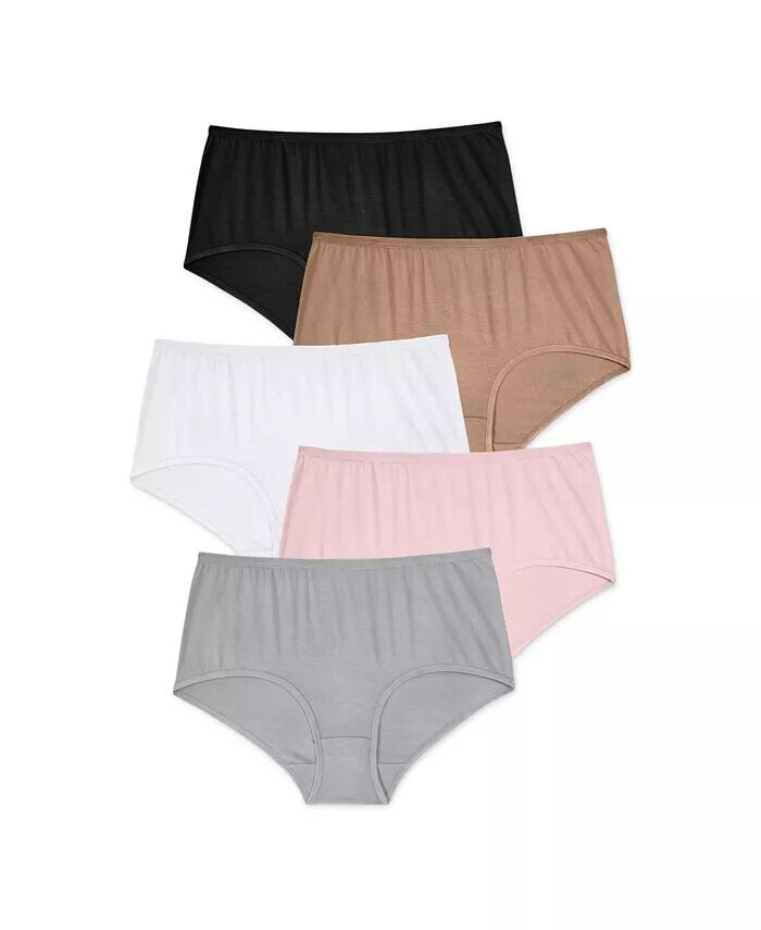 Трусы из эластичного хлопка больших размеров (5 шт.) Comfort Choice, мультиколор
Трусы из эластичного хлопка больших размеров (5 шт.) Comfort Choice, мультиколор