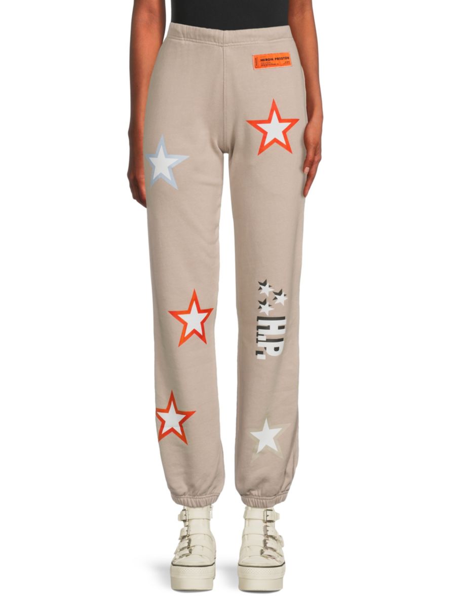 Спортивные брюки со звездным принтом Heron Preston, серый
Спортивные брюки со звездным принтом Heron Preston, серый