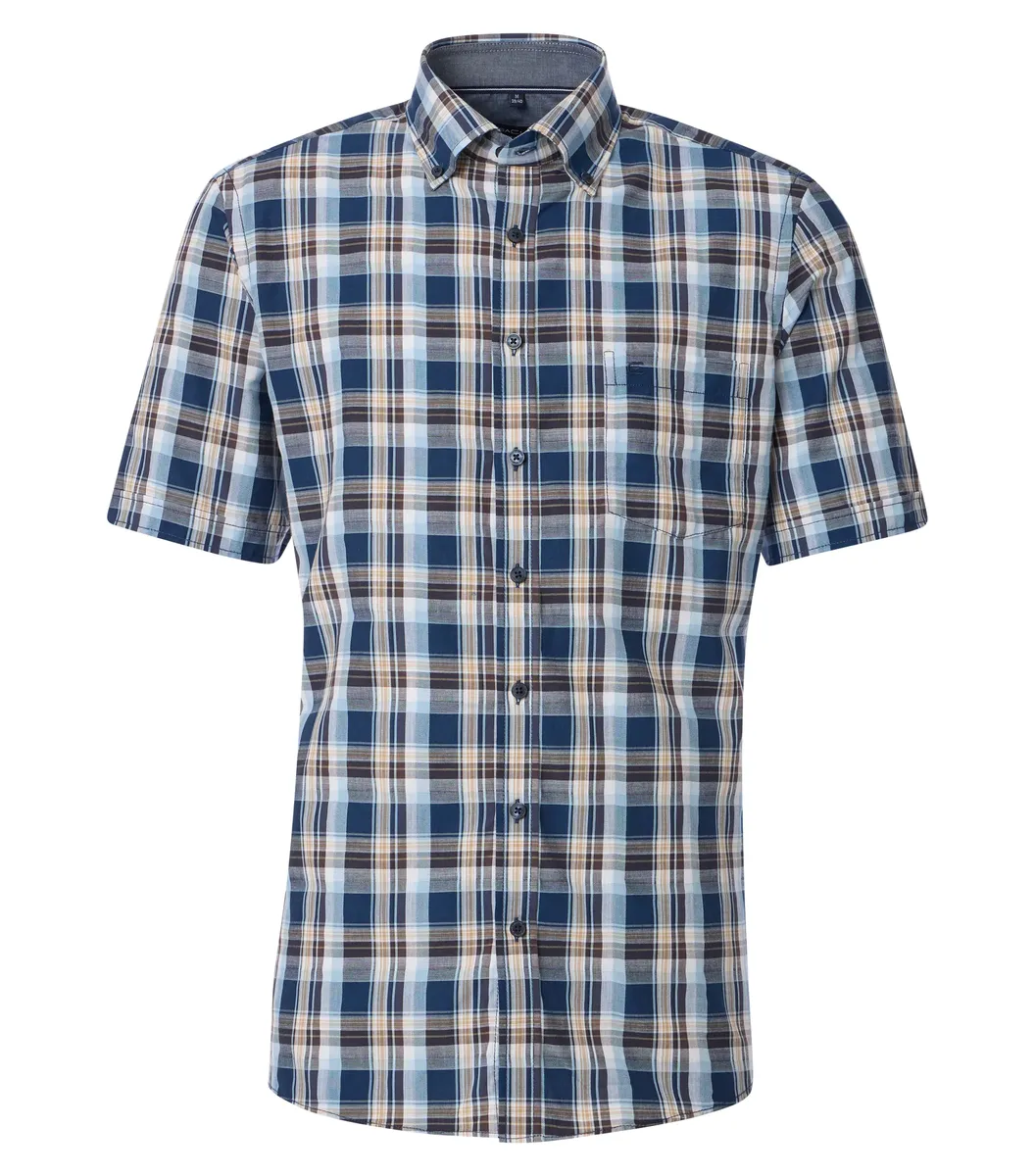 Рубашка CASAMODA с короткими рукавами "Повседневная рубашка CASAMODA с короткими рукавами в клетку ", синий
Рубашка CASAMODA с короткими рукавами "Повседневная рубашка CASAMODA с короткими рукавами в клетку ", синий