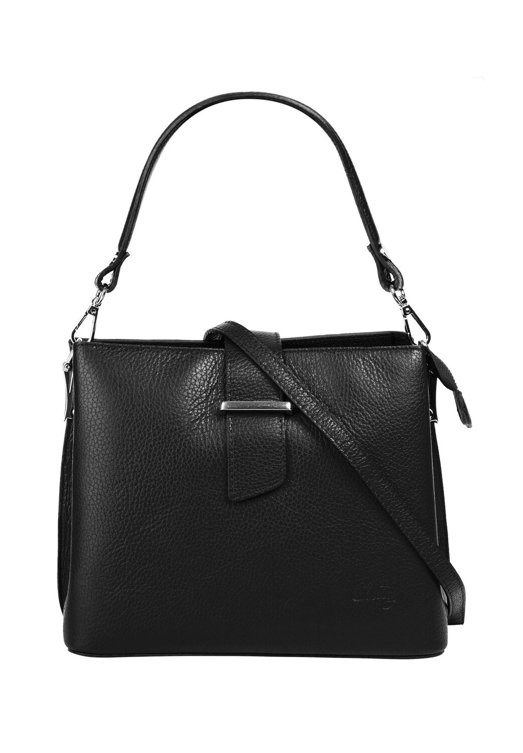 Сумочка, натуральная кожа, производство Италия Cluty, черный
Сумочка, натуральная кожа, производство Италия Cluty, черный