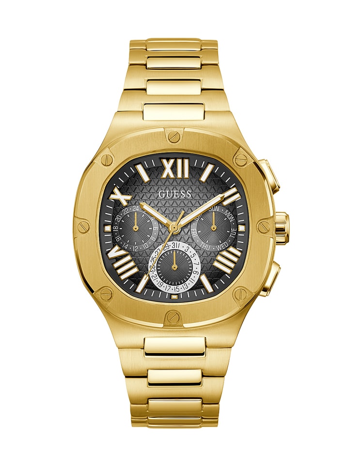 Guess Мужские аналоговые часы в золотом исполнении
Guess Мужские аналоговые часы в золотом исполнении