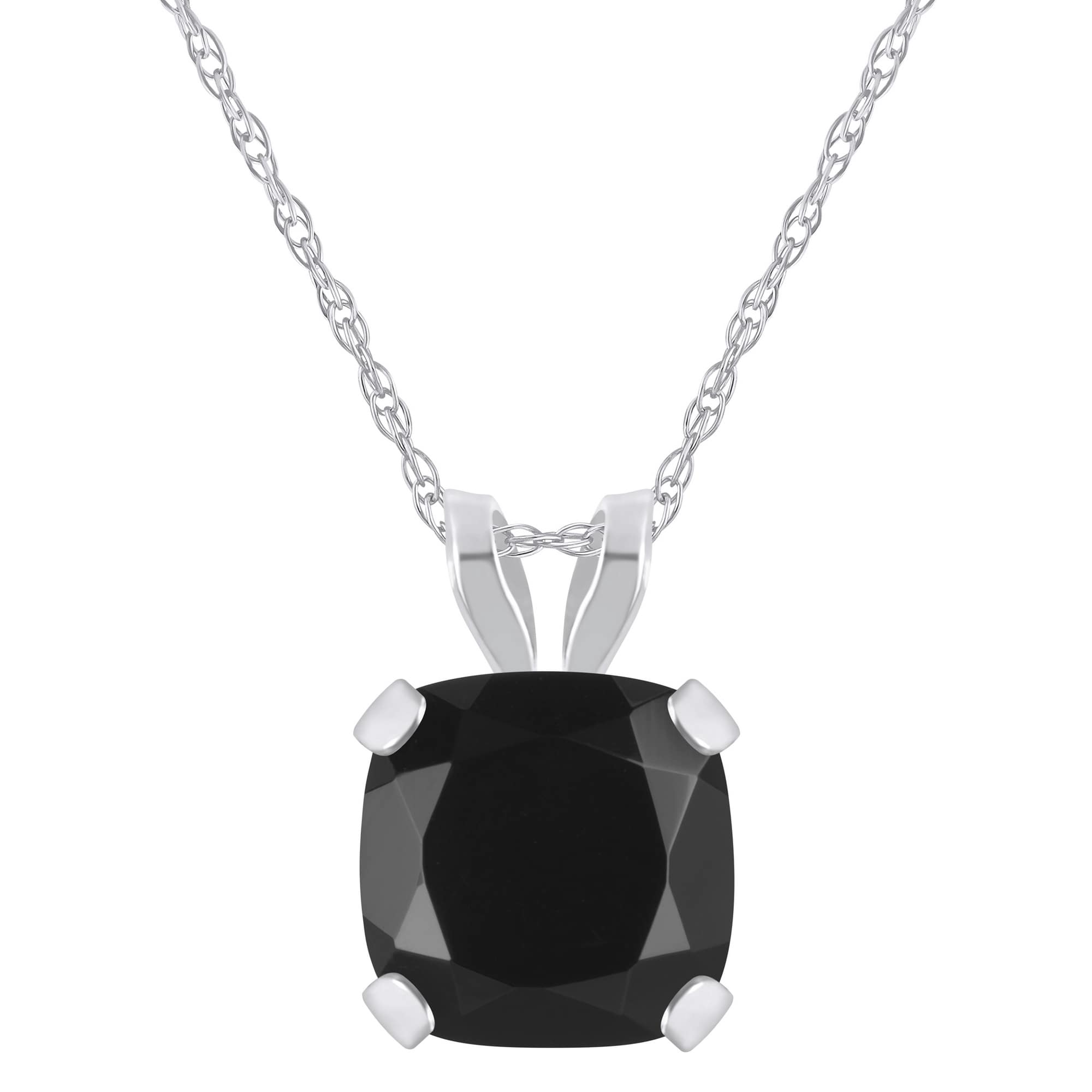 Ожерелье с подвеской из 10-каратного золота с черным ониксом, 6 мм Glistening Jewels, 10K White Gold
Ожерелье с подвеской из 10-каратного золота с черным ониксом, 6 мм Glistening Jewels, 10K White Gold