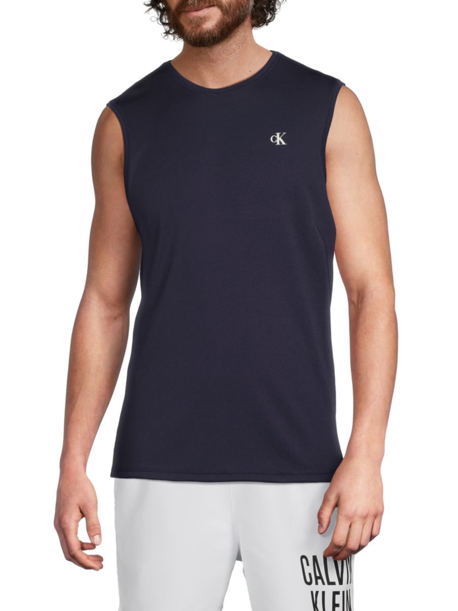Футболка без рукавов для плавания и мышц Calvin Klein, темно-синий
Футболка без рукавов для плавания и мышц Calvin Klein, темно-синий