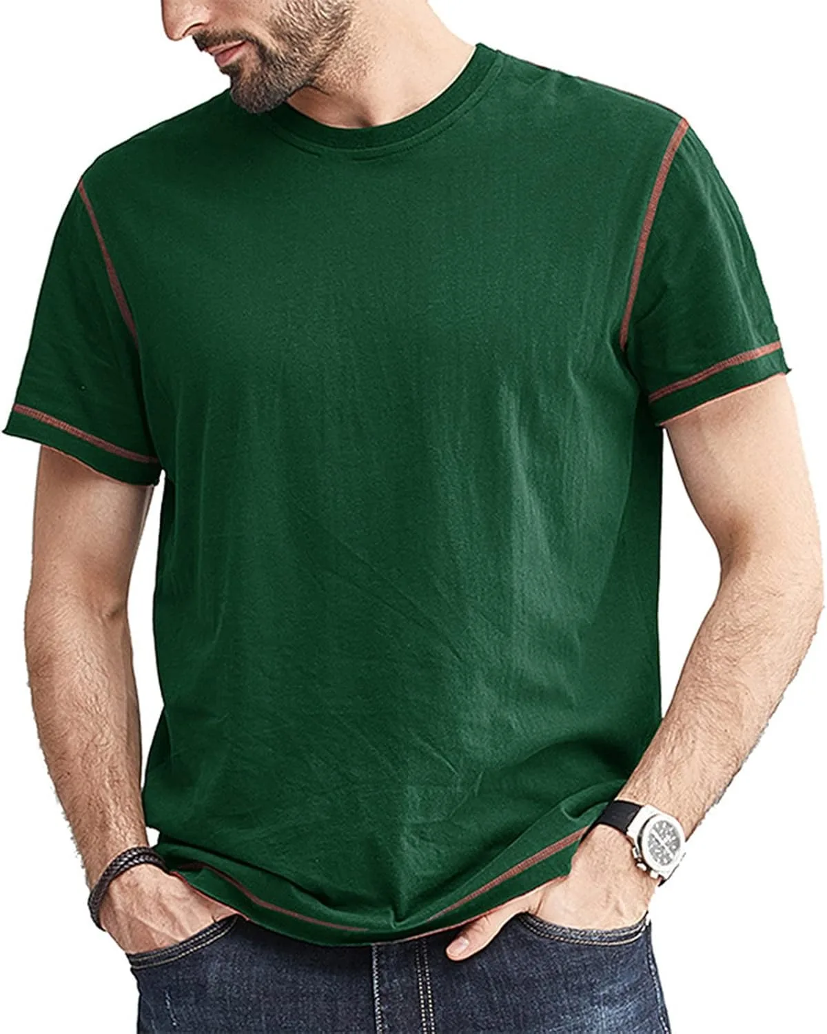 Футболка для мужчин с коротким рукавом Slimming, Casual, Crewneck
Футболка для мужчин с коротким рукавом Slimming, Casual, Crewneck