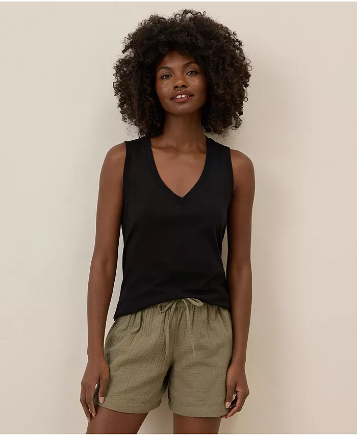 Женская майка из органического хлопка Softspun с V-образным вырезом Pact, черный
Женская майка из органического хлопка Softspun с V-образным вырезом Pact, черный