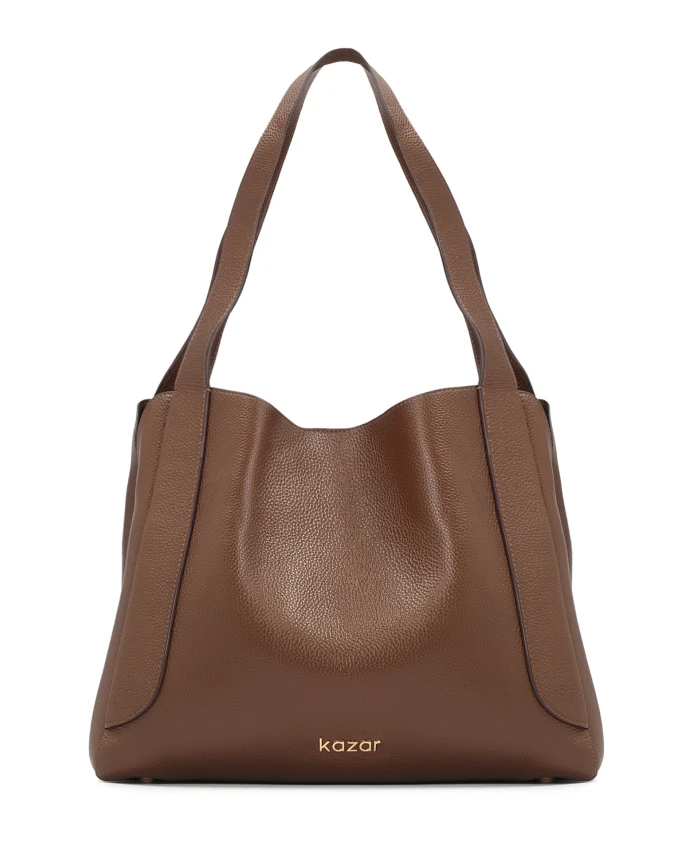 Сумка на плечо из зерненой кожи Kazar, коричневый
Сумка на плечо из зерненой кожи Kazar, коричневый