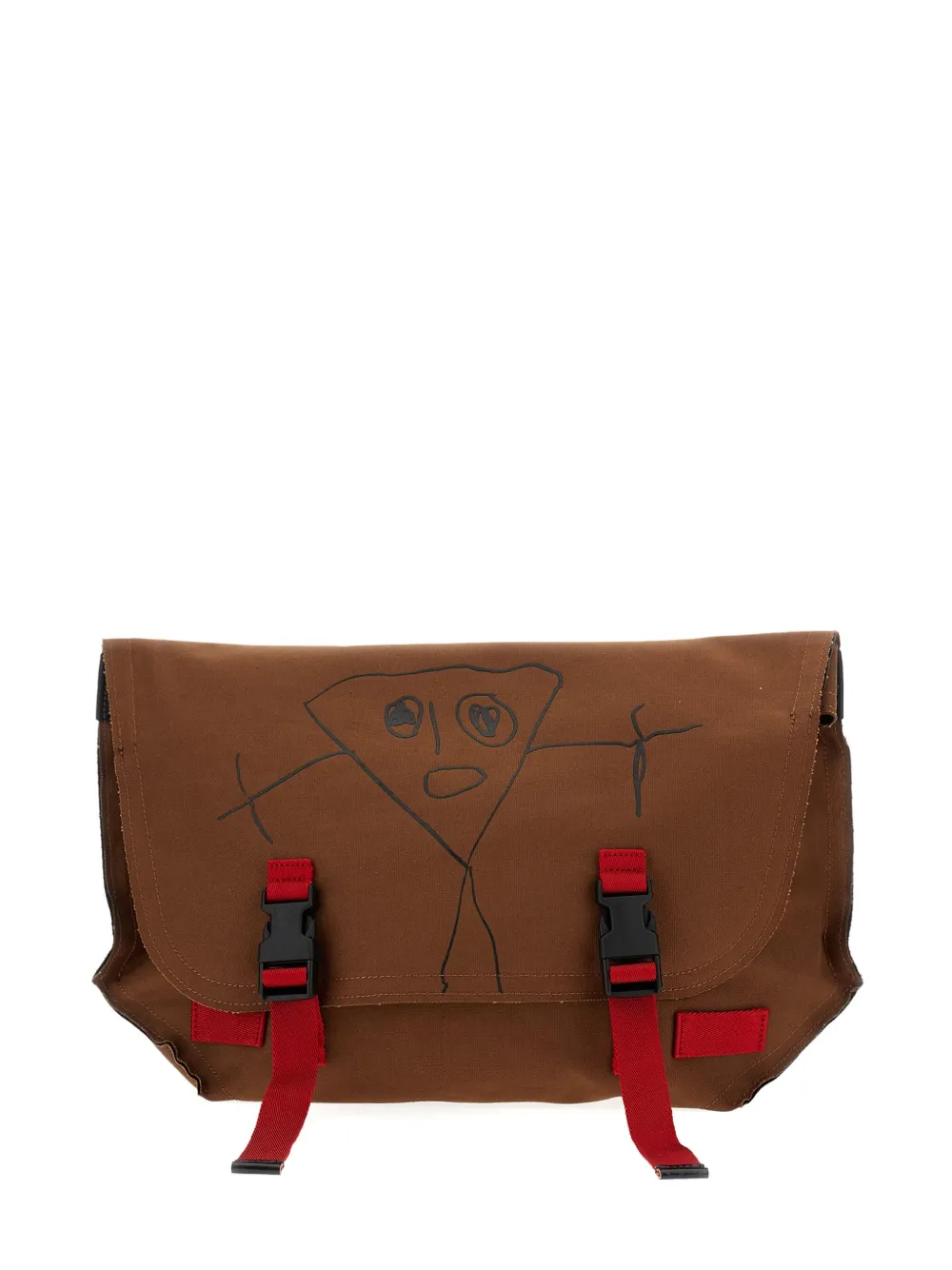 Сумка через плечо с пряжкой и принтом каракулей Plan C, коричневый
Сумка через плечо с пряжкой и принтом каракулей Plan C, коричневый