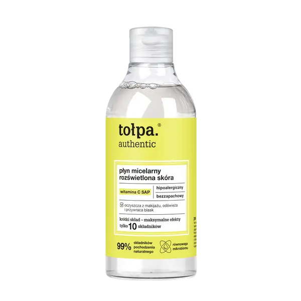 Мицеллярная жидкость для сияния, 300 мл Tołpa Authentic
Мицеллярная жидкость для сияния, 300 мл Tołpa Authentic