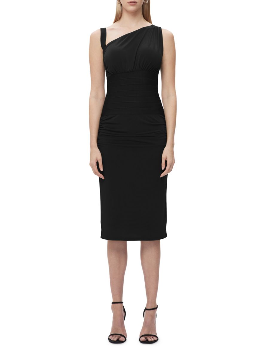 Платье-миди Ingrid с рюшами Hervé Léger, черный
Платье-миди Ingrid с рюшами Hervé Léger, черный