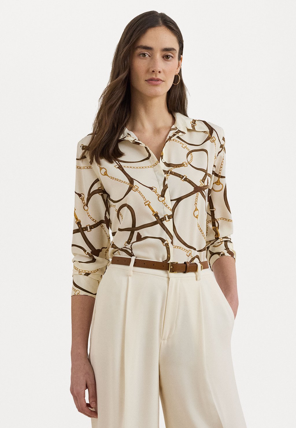 Блузка на пуговицах CLASSIC FIT BELTING PRINT CREPE SHIRT Lauren Ralph Lauren, молочный
Блузка на пуговицах CLASSIC FIT BELTING PRINT CREPE SHIRT Lauren Ralph Lauren, молочный