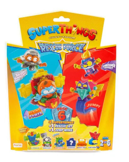 Superthings: 4 фигурки + 2 автомобиля Rescue Force S10 Pack2Of6 Magic Box
Superthings: 4 фигурки + 2 автомобиля Rescue Force S10 Pack2Of6 Magic Box