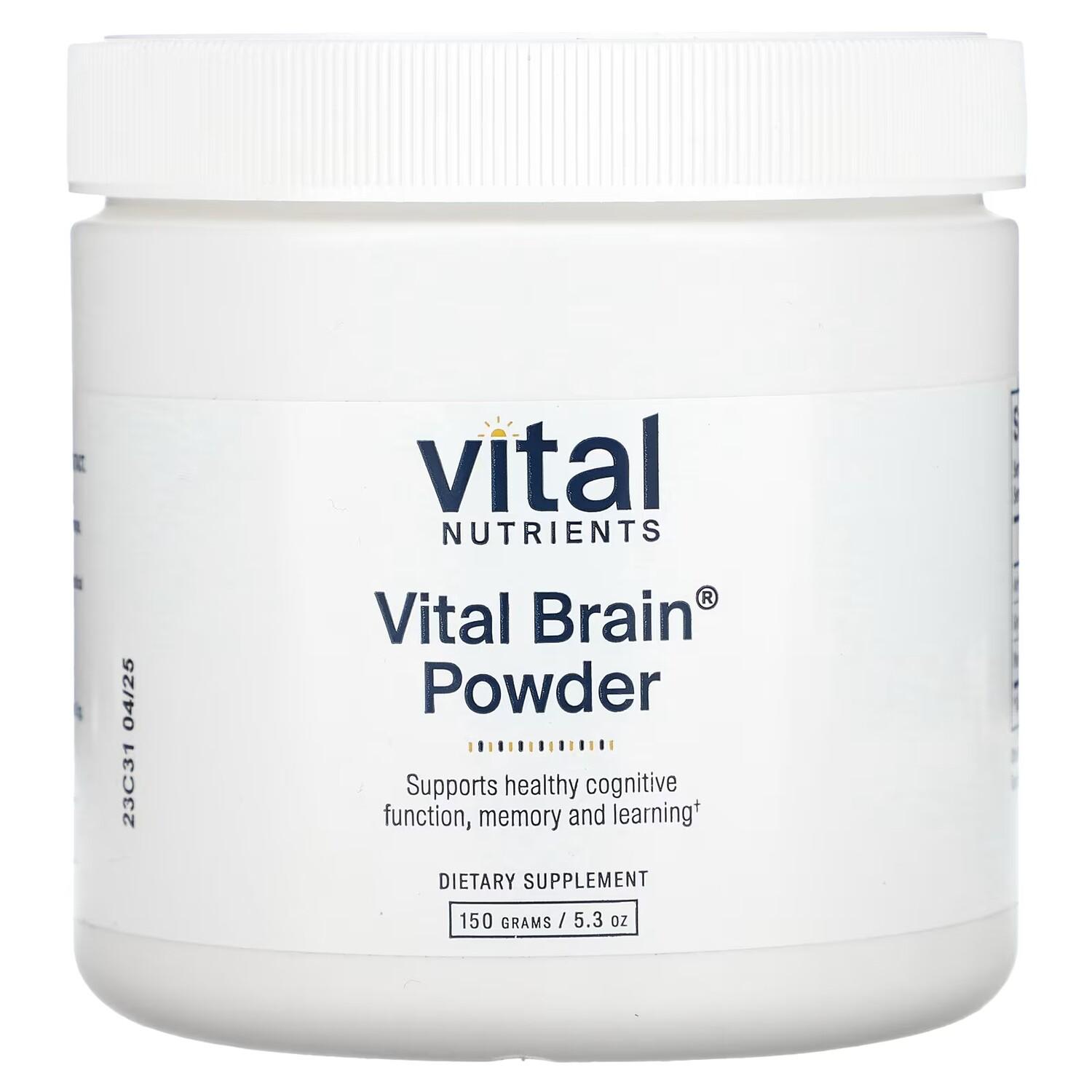 Добавка Vital Nutrients Vital Brain Powder, 150 г
Добавка Vital Nutrients Vital Brain Powder, 150 г