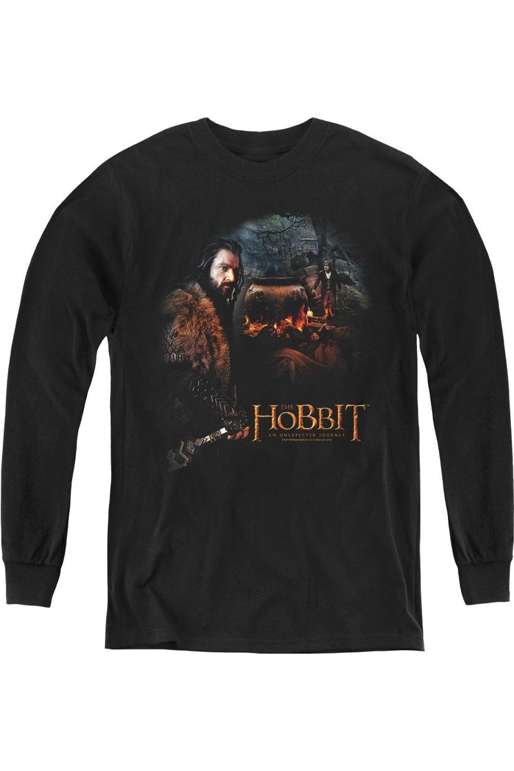 Футболка с длинным рукавом The Hobbit Cauldron Youth Gildan, черный 
Футболка с длинным рукавом The Hobbit Cauldron Youth Gildan, черный