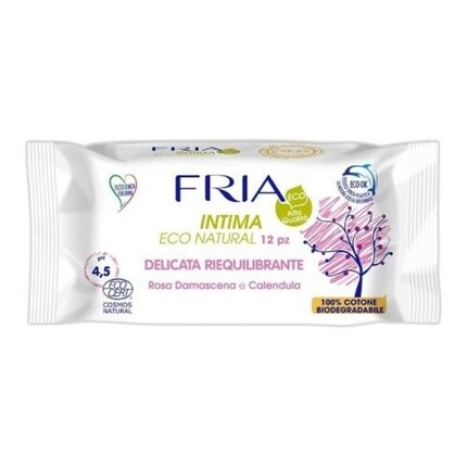 Fria Intima Eco Natural Деликатные восстанавливающие салфетки — упаковка из 12 шт., Free
Fria Intima Eco Natural Деликатные восстанавливающие салфетки — упаковка из 12 шт., Free