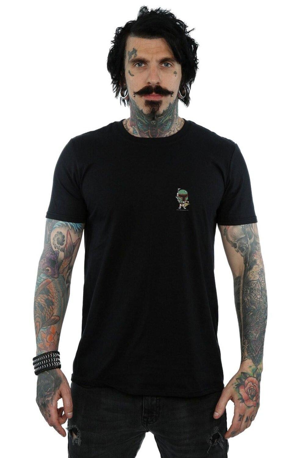 Футболка с принтом на груди Боба Фетта Star Wars, черный
Футболка с принтом на груди Боба Фетта Star Wars, черный