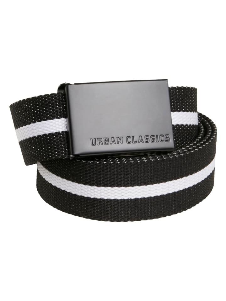 Ремень Urban Classics, цвет black white stripe/black
Ремень Urban Classics, цвет black white stripe/black