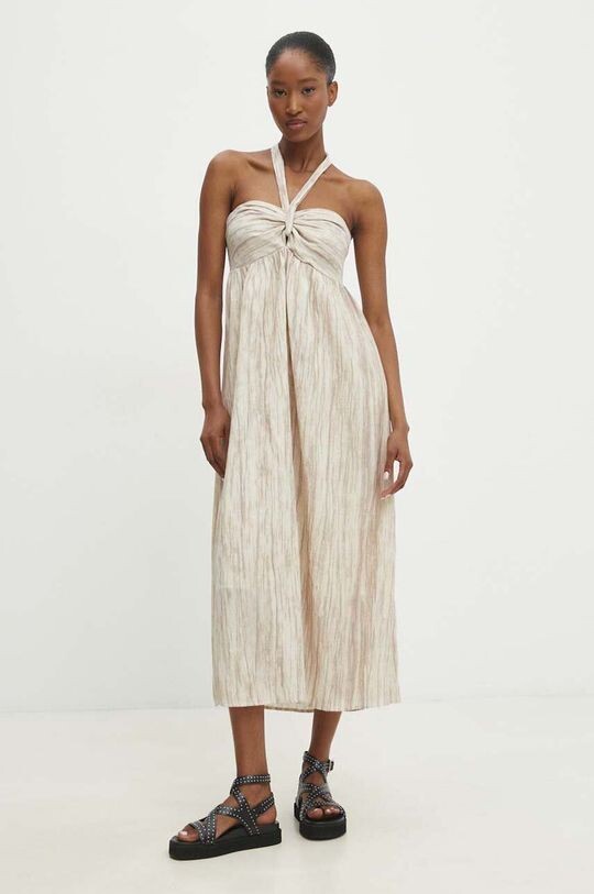 Льняное платье Answear Lab, бежевый
Льняное платье Answear Lab, бежевый