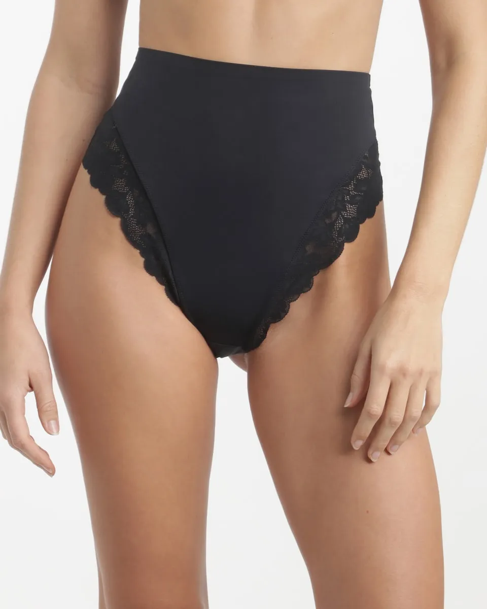 Трусики-стринги с высокой посадкой и кружевом Dim, черный
Трусики-стринги с высокой посадкой и кружевом Dim, черный