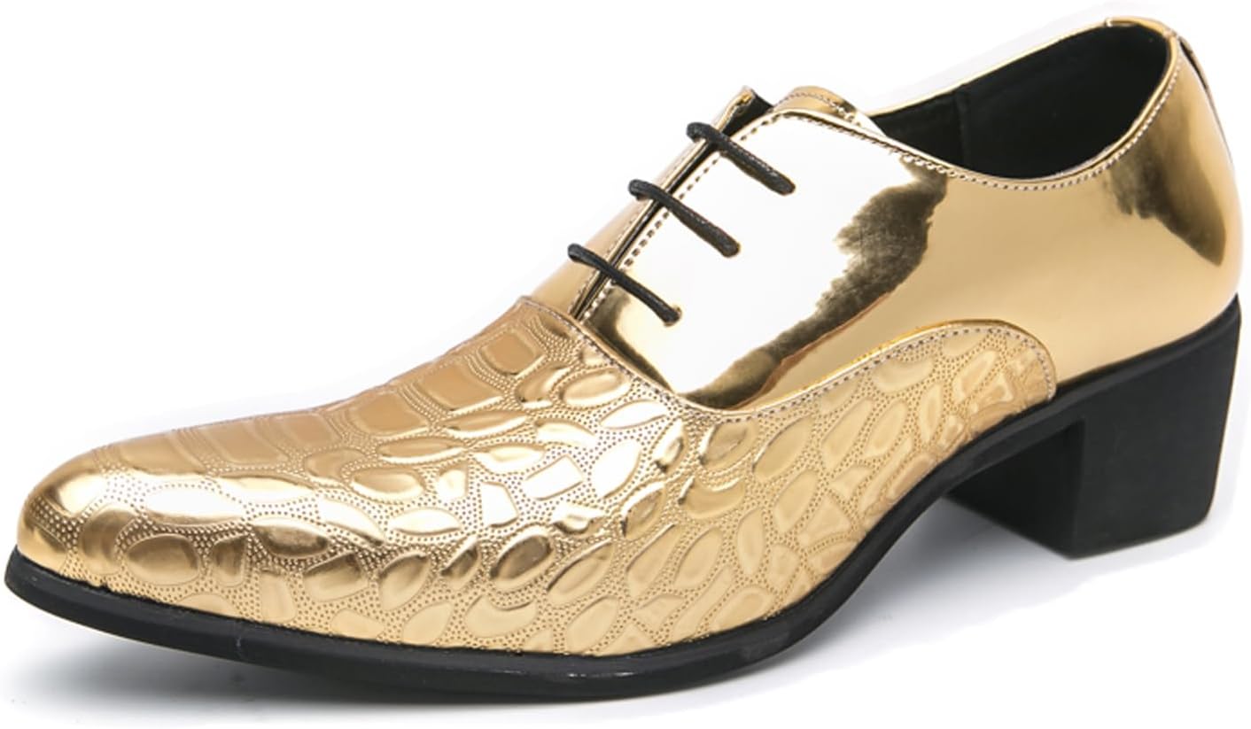 Мужские туфли-оксфорды с высоким каблуком из лакированной кожи с принтованной аппликацией, модные с заостренным носком, классической шнуровкой и эффектом увеличения роста, для смокинга, официальных мероприятий, бизнес-вечеринок и свадеб Uzujbaa,...
Мужские туфли-оксфорды с высоким каблуком из лакированной кожи с принтованной аппликацией, модные с заостренным носком, классической шнуровкой и эффектом увеличения роста, для смокинга, официальных мероприятий, бизнес-вечеринок и свадеб Uzujbaa,...