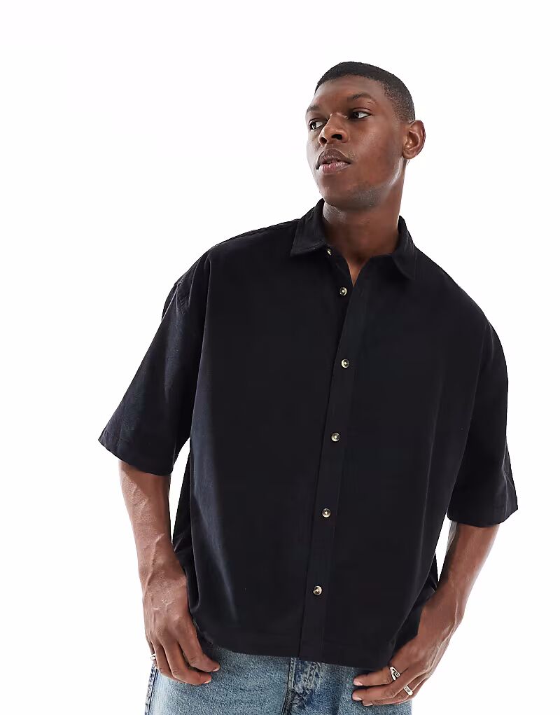 Объемная вельветовая рубашка свободного покроя черного цвета Asos Design
Объемная вельветовая рубашка свободного покроя черного цвета Asos Design