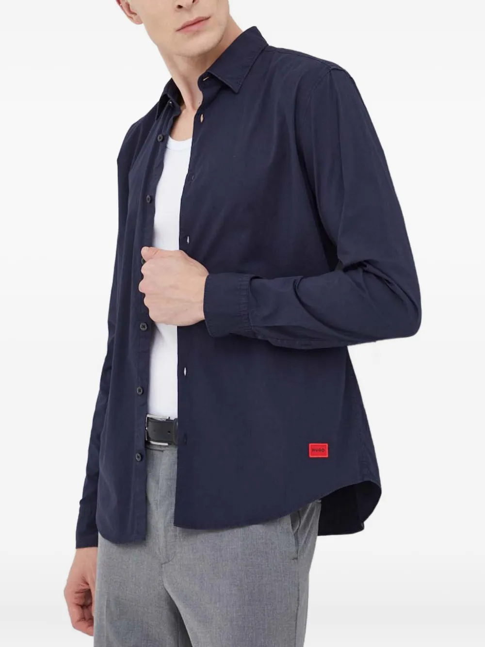 Рубашка на пуговицах Hugo, синий
Рубашка на пуговицах Hugo, синий