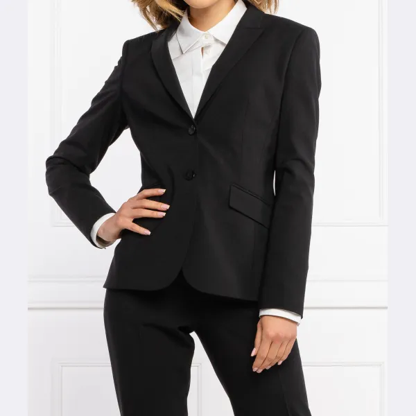 Шерстяной блейзер прямого кроя julea Boss, черный
Шерстяной блейзер прямого кроя julea Boss, черный