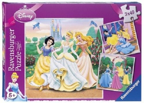 Ravensburger, Пазл 3в1, Принцессы Диснея, 3х49 шт.
Ravensburger, Пазл 3в1, Принцессы Диснея, 3х49 шт.