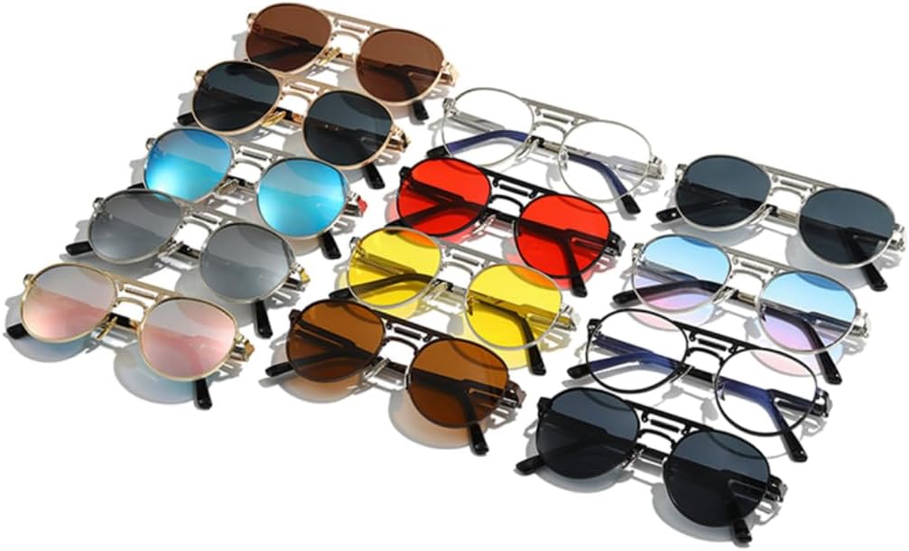 Ретро-металлические панк круглые солнцезащитные очки для женщин, модные, с прозрачными линзами и зеркальной защитой, защита от УФ-излучения UV400, трендовые для мужчин, весна VVTWSSW, 4
Ретро-металлические панк круглые солнцезащитные очки для женщин, модные, с прозрачными линзами и зеркальной защитой, защита от УФ-излучения UV400, трендовые для мужчин, весна VVTWSSW, 4