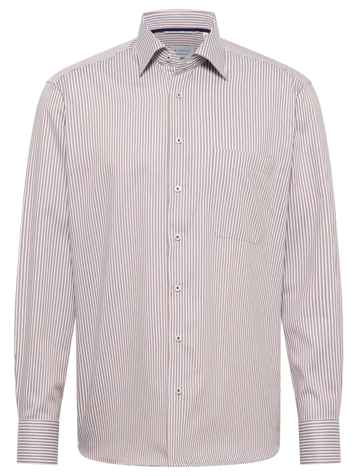 Рубашка COMFORT FIT бежевого цвета Eterna
Рубашка COMFORT FIT бежевого цвета Eterna