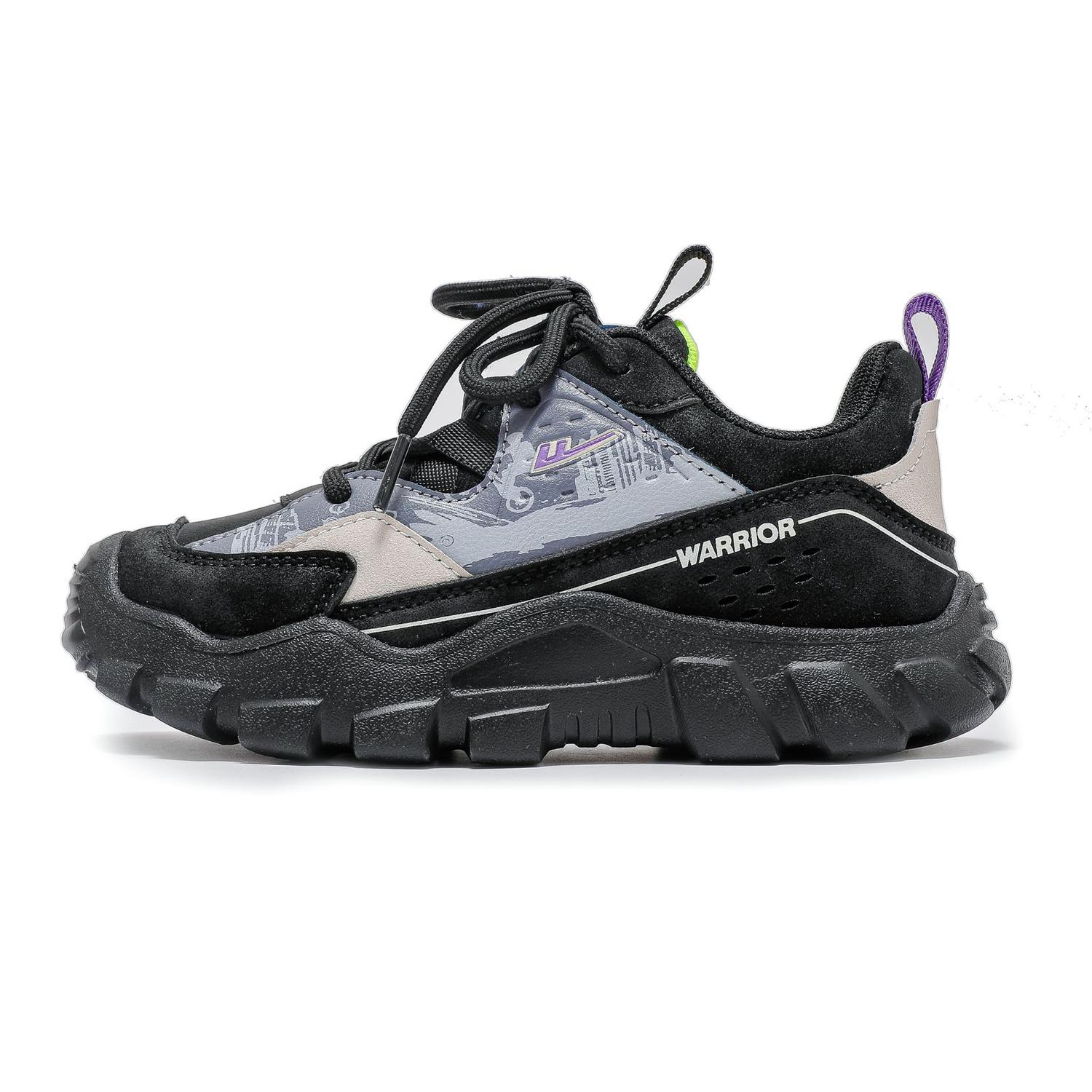 Износостойкие, нескользящие, низкие детские кроссовки для бега WARRIOR, черный/серый
Износостойкие, нескользящие, низкие детские кроссовки для бега WARRIOR, черный/серый