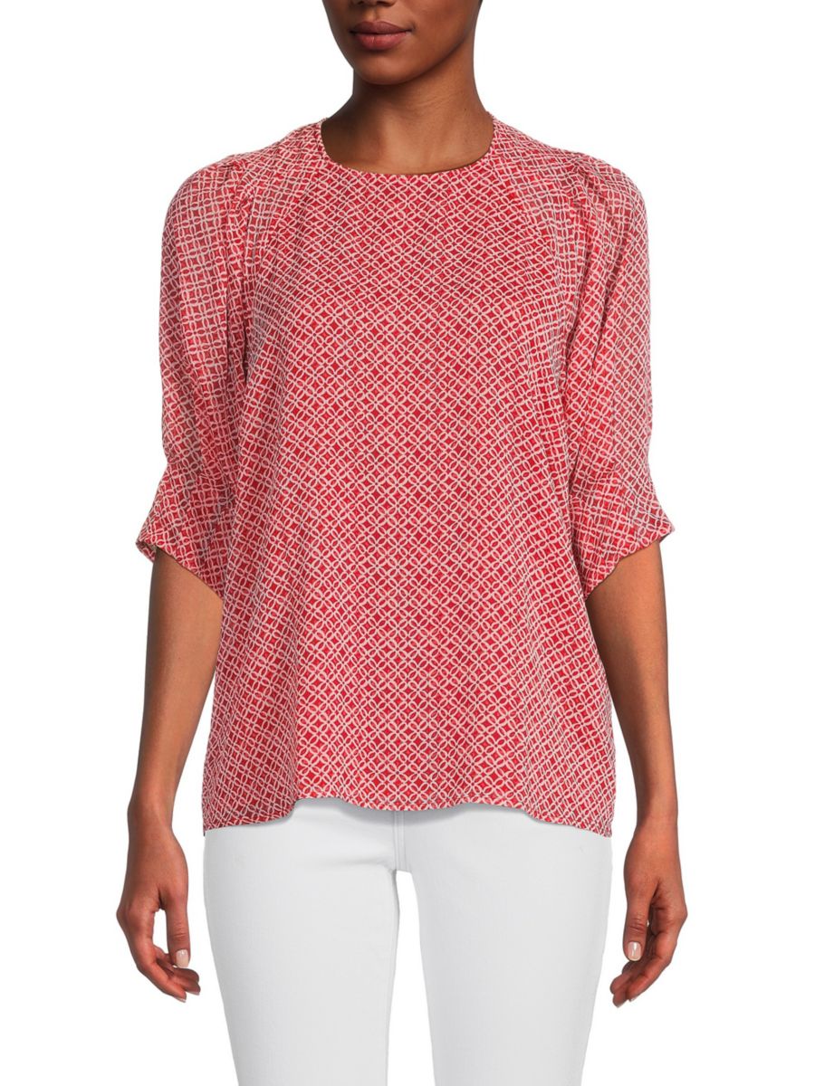 Топ с принтом и рукавами реглан Tommy Hilfiger, красный 
Топ с принтом и рукавами реглан Tommy Hilfiger, красный