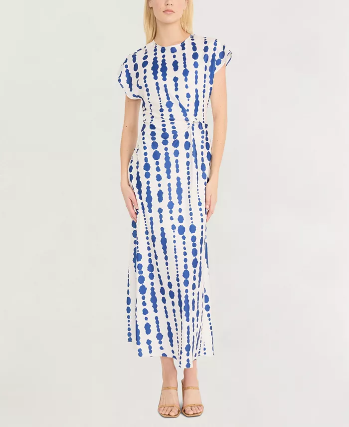 Женское платье миди с принтом и перекручивающимся спереди Luxely, синий
Женское платье миди с принтом и перекручивающимся спереди Luxely, синий