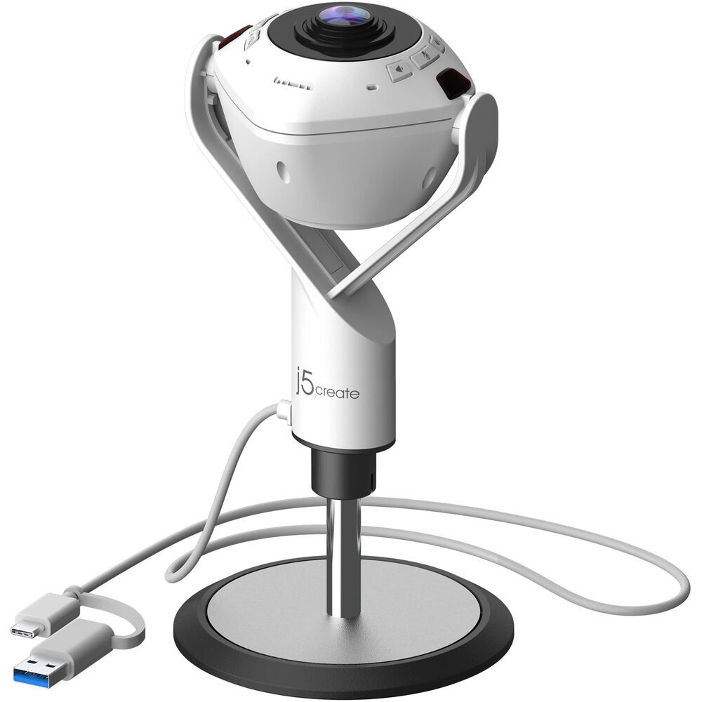 Веб-камера j5create 360° AI-Powered Webcam with Speakerphone JVU368
Веб-камера j5create 360° AI-Powered Webcam with Speakerphone JVU368