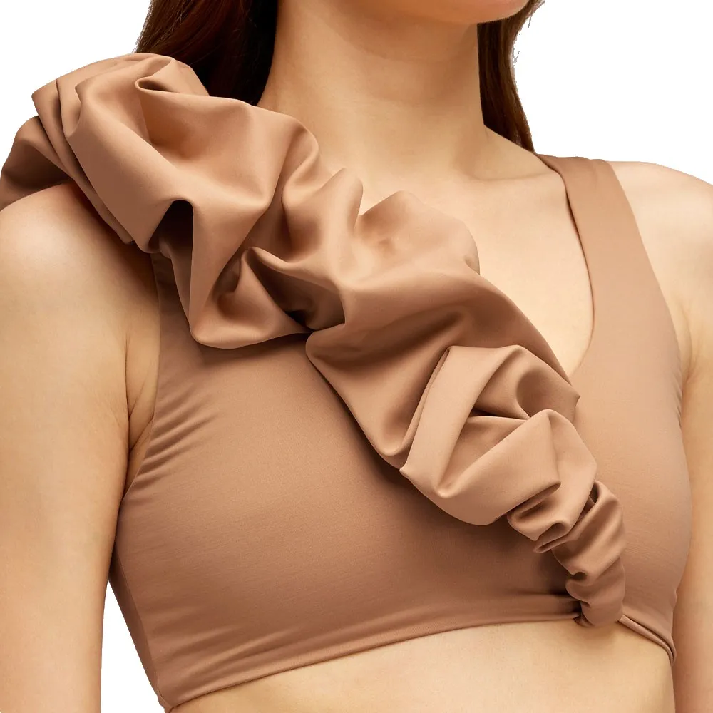 Топ бикини Sundek Bralette with ruffles, коричневый
Топ бикини Sundek Bralette with ruffles, коричневый