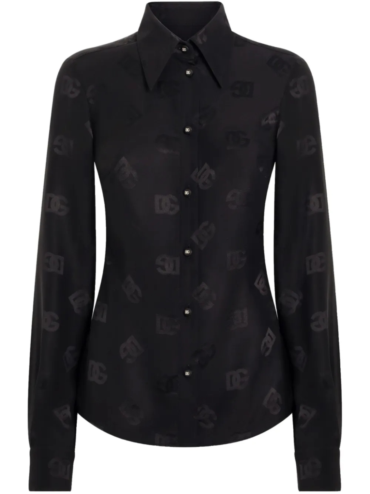 Dolce & Gabbana жаккардовая рубашка с логотипом, черный
Dolce & Gabbana жаккардовая рубашка с логотипом, черный