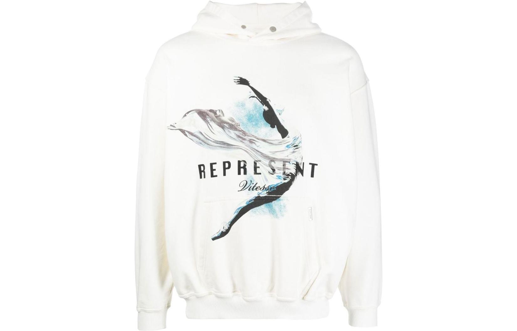 Свитшот мужской белый REPRESENT 
Свитшот мужской белый REPRESENT