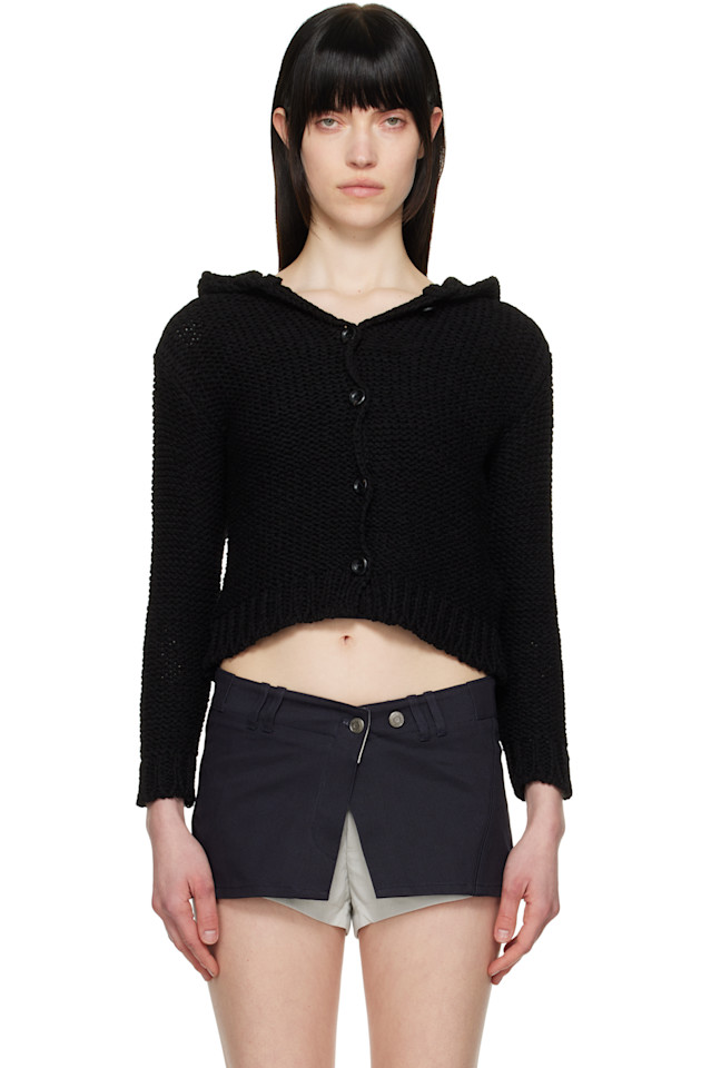 Капюшонный объемный кардиган Open Yy, черный
Капюшонный объемный кардиган Open Yy, черный