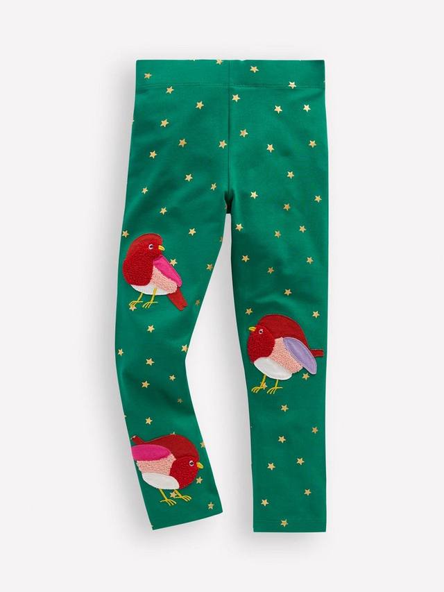 Детские легинсы с аппликацией из хлопка Mini Boden, Jewel Green Robins
Детские легинсы с аппликацией из хлопка Mini Boden, Jewel Green Robins