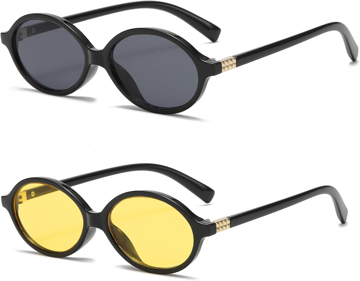 Солнцезащитные очки Onrtry Retro Oval для женщин и мужчин, маленькие, в стиле 90-х, круглые, черепаховая оправа, комплект из 2 штук, A05 Black Frame/Black Lens+black Frame/Yellow Lens
Солнцезащитные очки Onrtry Retro Oval для женщин и мужчин, маленькие, в стиле 90-х, круглые, черепаховая оправа, комплект из 2 штук, A05 Black Frame/Black Lens+black Frame/Yellow Lens