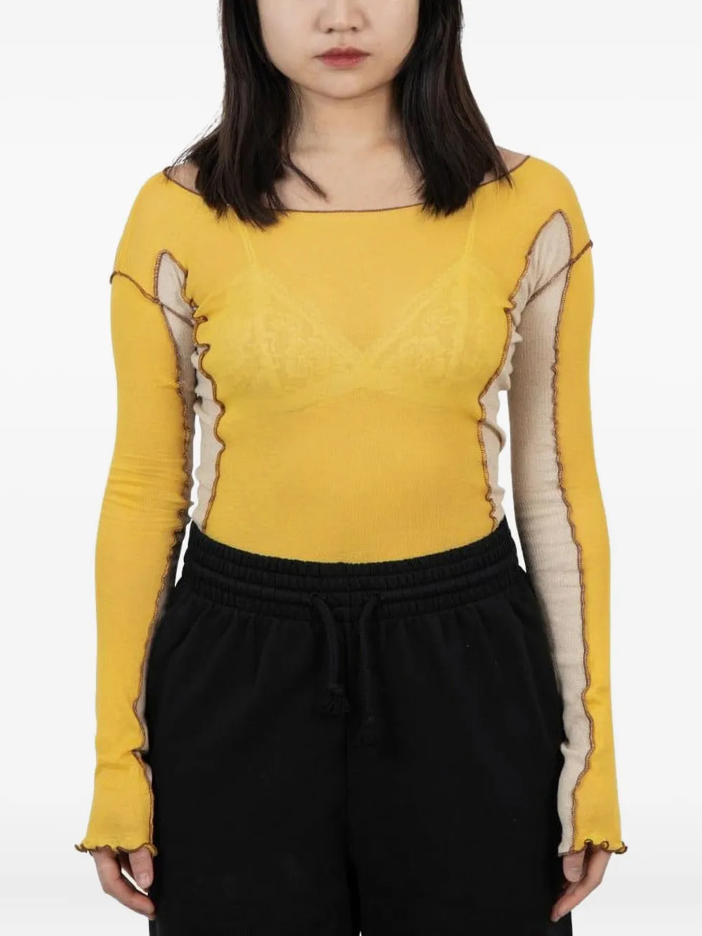 Топ с длинными рукавами Baserange, желтый
Топ с длинными рукавами Baserange, желтый