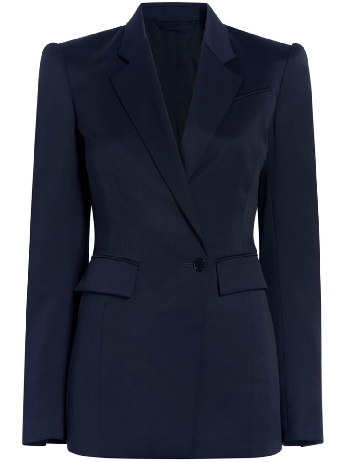 Another Tomorrow двубортный блейзер из шерсти мериноса, синий
Another Tomorrow двубортный блейзер из шерсти мериноса, синий