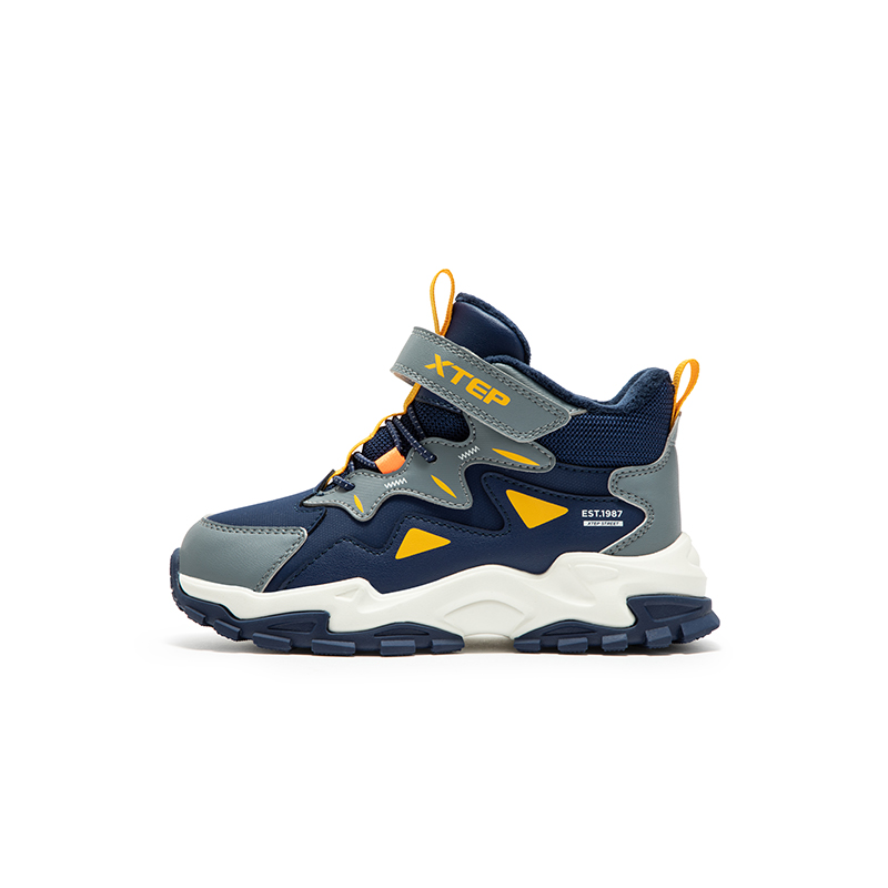 XTEP Детские кроссовки с высоким берцем, устойчивые к износу и скольжению, синие, серые
XTEP Детские кроссовки с высоким берцем, устойчивые к износу и скольжению, синие, серые