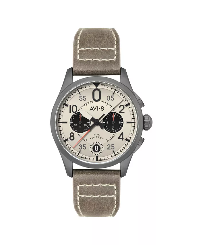 Мужские часы Spitfire Lock Chronograph с серым кожаным ремешком, 42 мм AVI-8
Мужские часы Spitfire Lock Chronograph с серым кожаным ремешком, 42 мм AVI-8