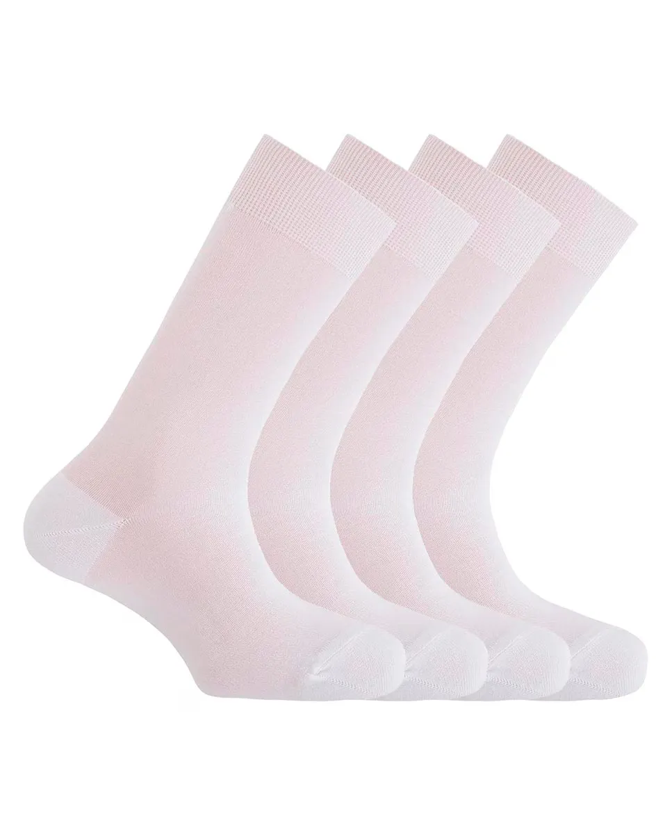 В упаковке 4 пары мужских носков из полиамида белого цвета Punto Blanco
В упаковке 4 пары мужских носков из полиамида белого цвета Punto Blanco