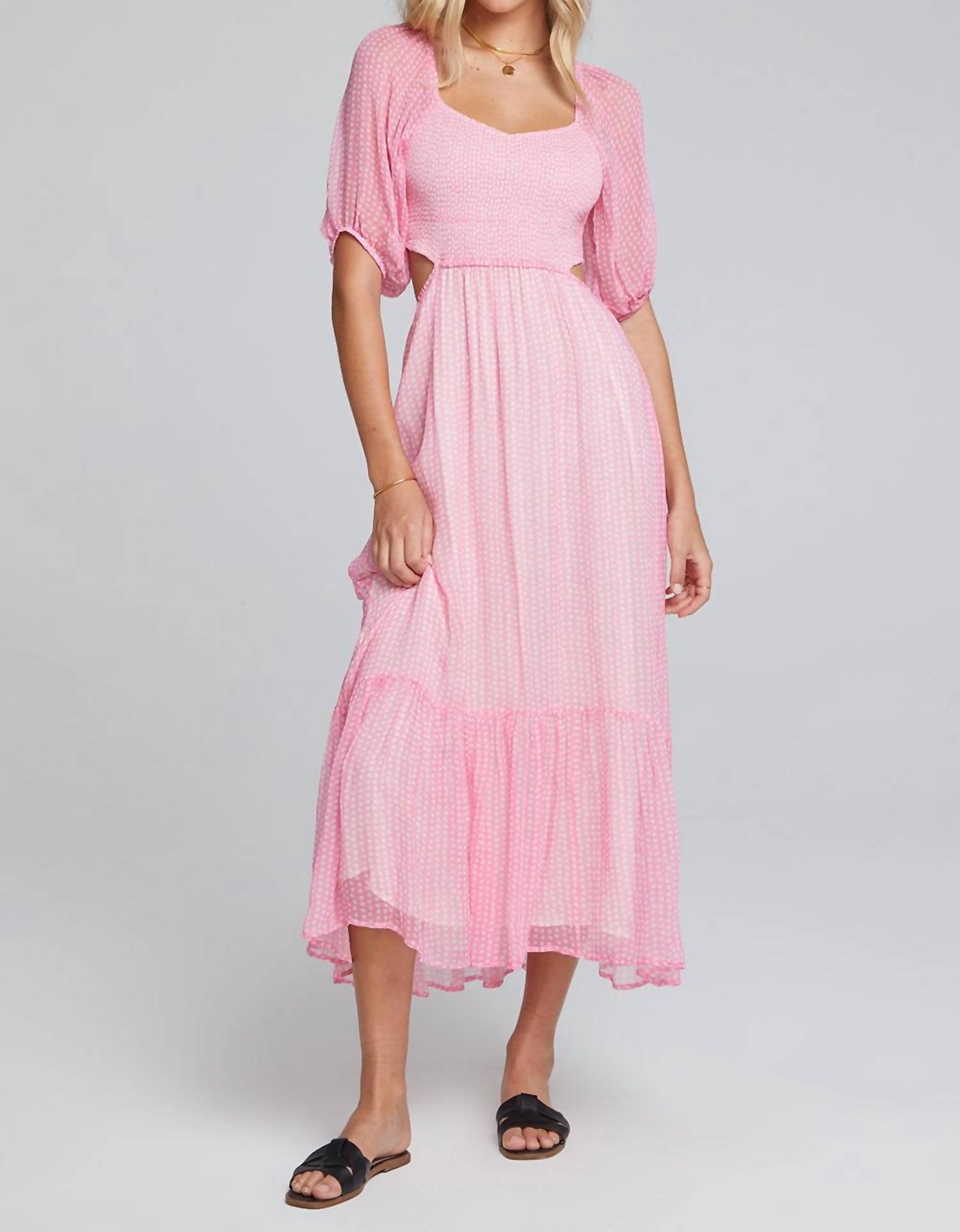 Saltwater Luxe Платье-миди Lyla цвета жевательной резинки
Saltwater Luxe Платье-миди Lyla цвета жевательной резинки