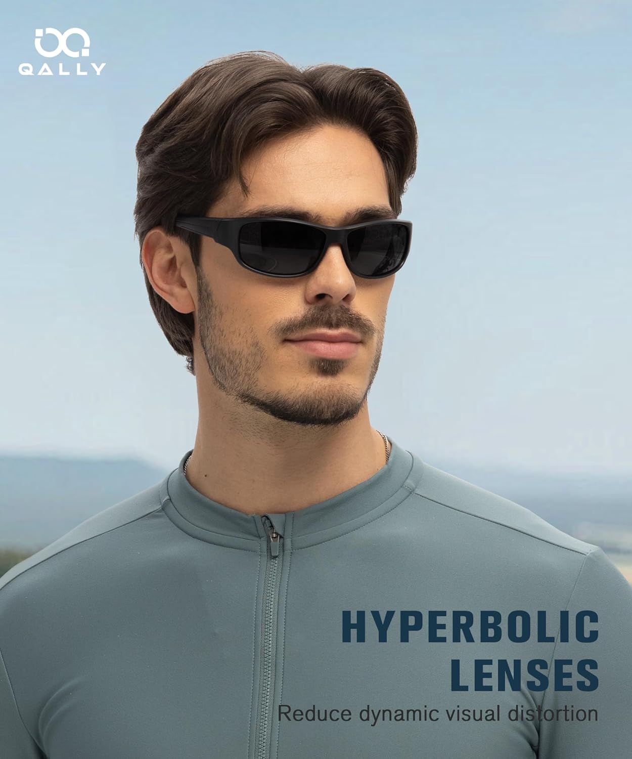 Мужские поляризованные солнцезащитные очки, спортивные солнцезащитные очки с обтекаемой формой для велоспорта и бега с защитой от УФ-излучения UV400 QALLY, Grey/Grey/Grey
Мужские поляризованные солнцезащитные очки, спортивные солнцезащитные очки с обтекаемой формой для велоспорта и бега с защитой от УФ-излучения UV400 QALLY, Grey/Grey/Grey