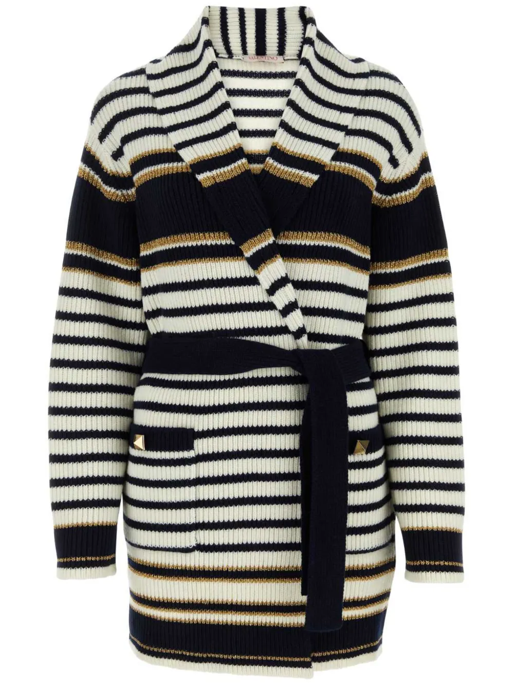 Трикотажный кардиган-пальто в полоску VALENTINO GARAVANI, синий
Трикотажный кардиган-пальто в полоску VALENTINO GARAVANI, синий