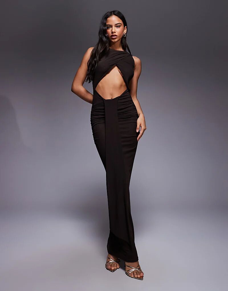 Эксклюзивное платье макси Murci с косым вырезом и драпировкой шоколадного цвета
Эксклюзивное платье макси Murci с косым вырезом и драпировкой шоколадного цвета