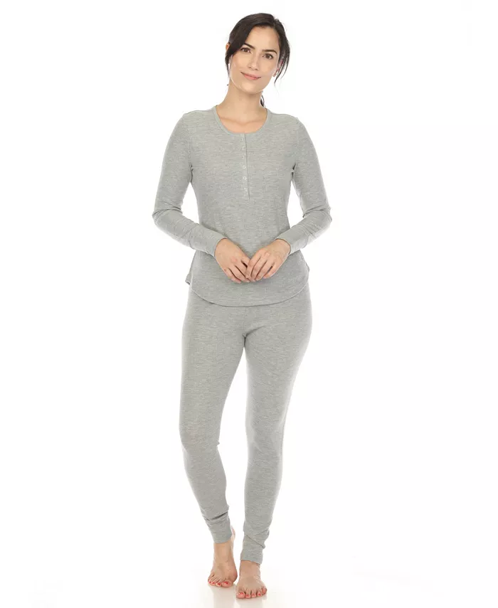 Женский вафельный пижамный комплект White Mark, серый
Женский вафельный пижамный комплект White Mark, серый